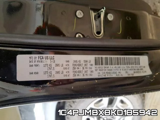 1C4PJMBX8KD185942 фото 2