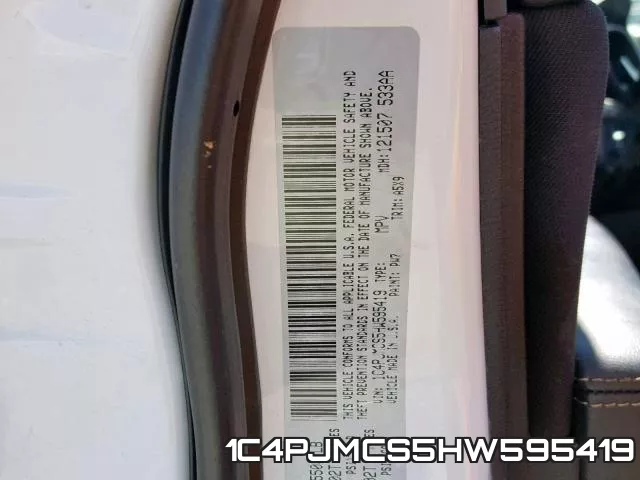 1C4PJMCS5HW595419 фото 2