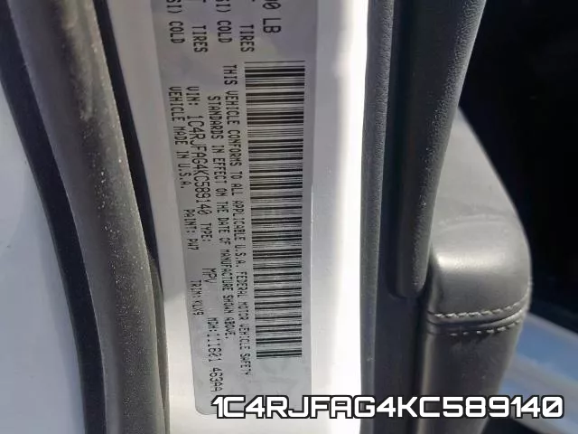 1C4RJFAG4KC589140 фото 2