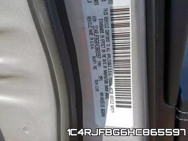 1C4RJFBG6HC865597 фото 2
