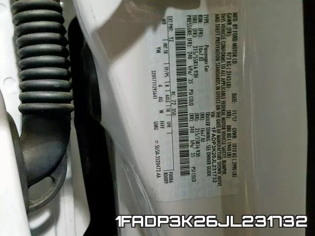 1FADP3K26JL231732 фото 2