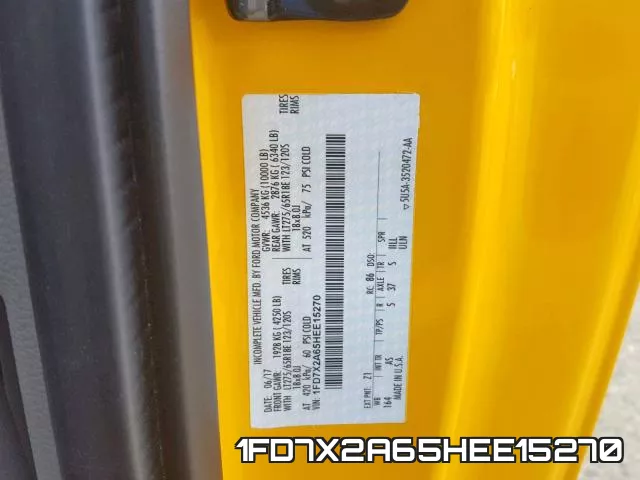 1FD7X2A65HEE15270 фото 2