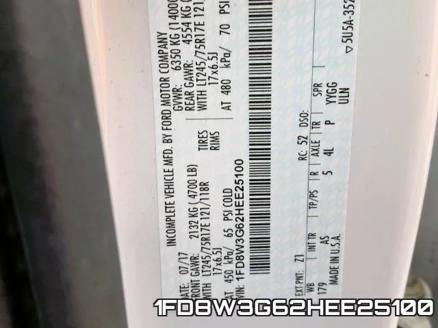 1FD8W3G62HEE25100 фото 2