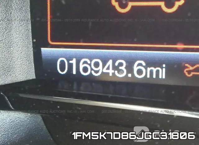 1FM5K7D86JGC31806 фото 8