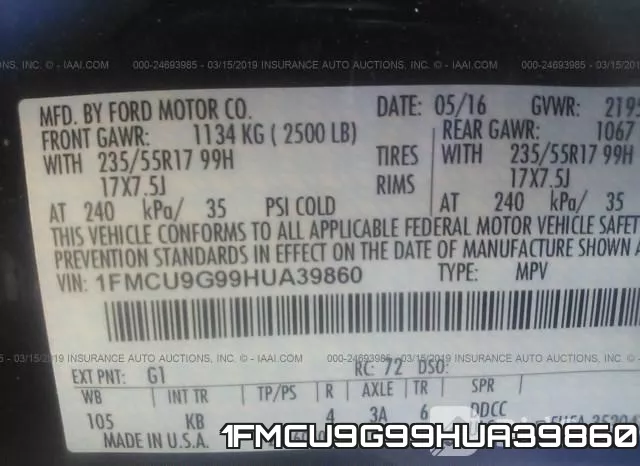 1FMCU9G99HUA39860 фото 10