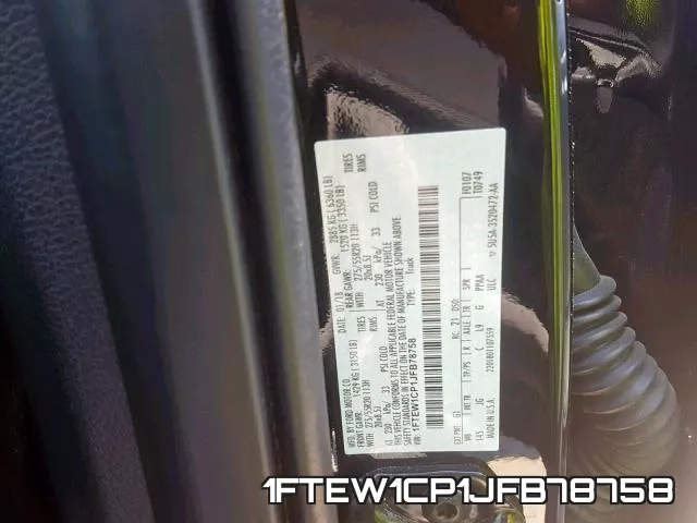 1FTEW1CP1JFB78758 фото 2