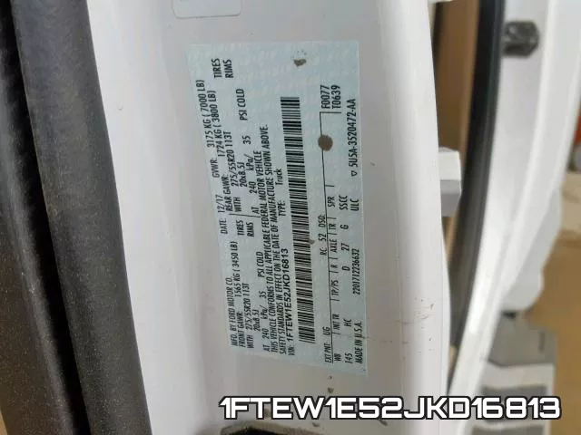 1FTEW1E52JKD16813 фото 2