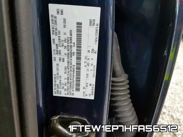 1FTEW1EP7HFA56512 фото 2