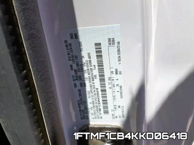 1FTMF1CB4KKD06418 фото 2