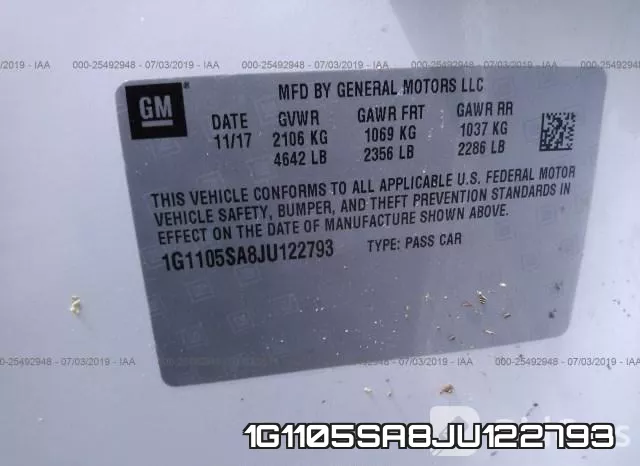 1G1105SA8JU122793 фото 10