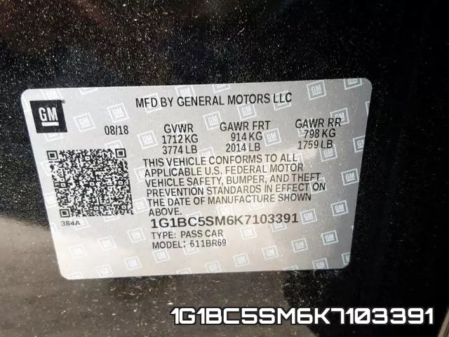 1G1BC5SM6K7103391 фото 2
