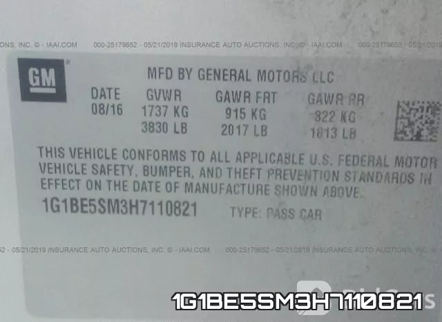 1G1BE5SM3H7110821 фото 10