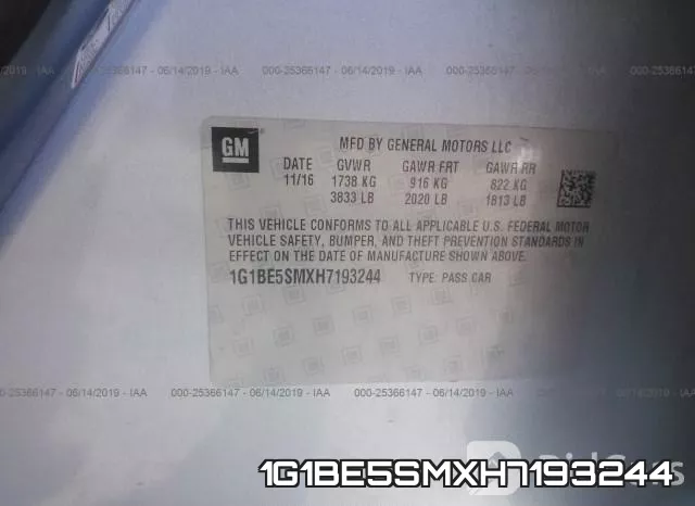 1G1BE5SMXH7193244 фото 10