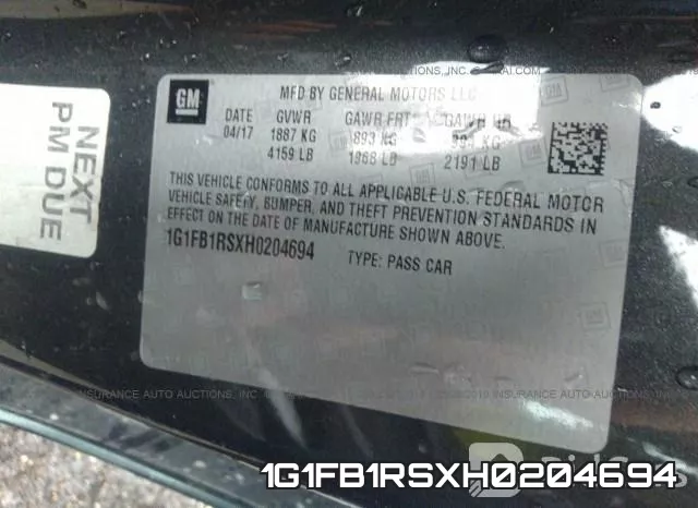 1G1FB1RSXH0204694 фото 10