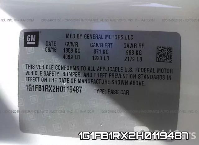 1G1FB1RX2H0119487 фото 10
