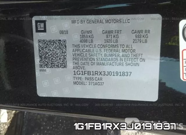 1G1FB1RX3J0191837 фото 10
