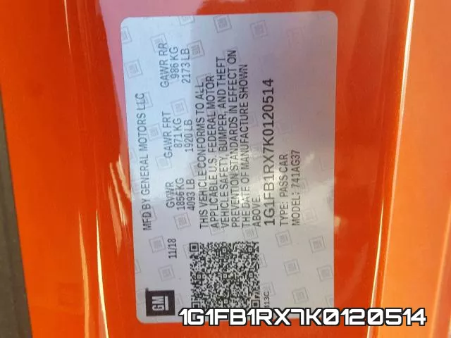 1G1FB1RX7K0120514 фото 2