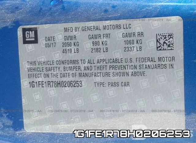 1G1FE1R78H0206253 фото 10