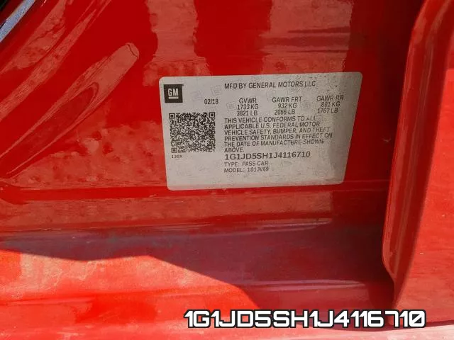 1G1JD5SH1J4116710 фото 2