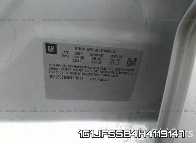 1G1JF5SB4H4119147 фото 10