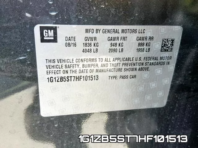 1G1ZB5ST7HF101513 фото 2