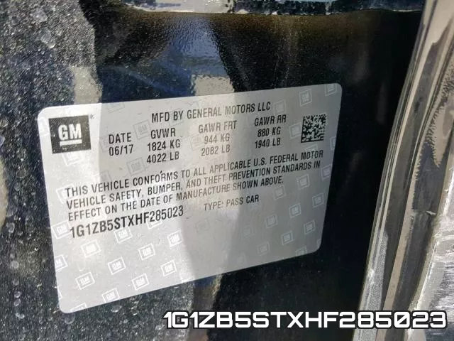 1G1ZB5STXHF285023 фото 2