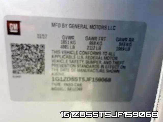 1G1ZD5ST5JF159068 фото 2