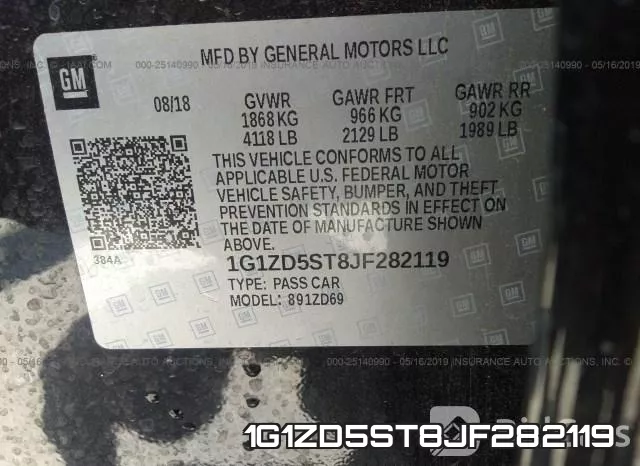 1G1ZD5ST8JF282119 фото 10