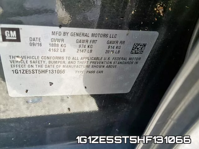 1G1ZE5ST5HF131066 фото 2