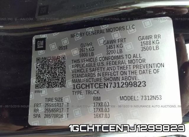 1GCHTCEN7J1299823 фото 10