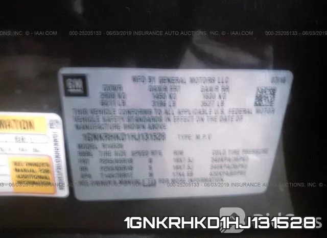1GNKRHKD1HJ131528 фото 10