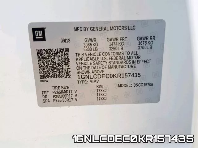 1GNLCDEC0KR157435 фото 2