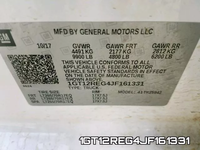 1GT12REG4JF161331 фото 2