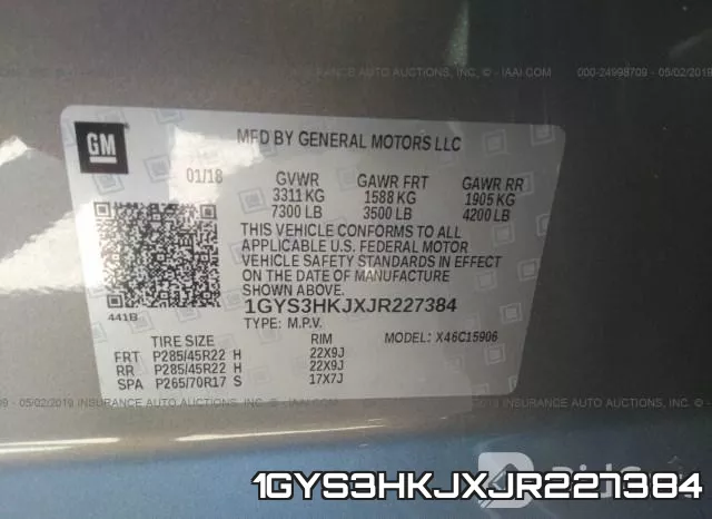 1GYS3HKJXJR227384 фото 10