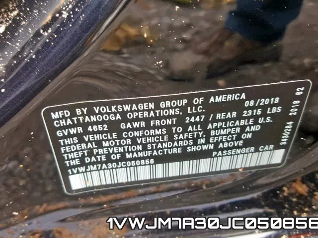 1VWJM7A30JC050856 фото 2
