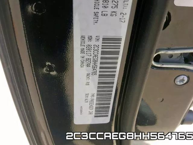 2C3CCAEG8HH564765 фото 2