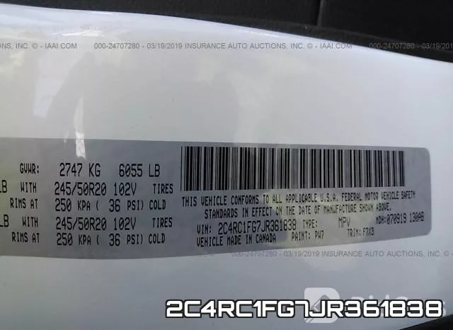 2C4RC1FG7JR361838 фото 10