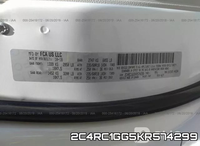 2C4RC1GG5KR574299 фото 10
