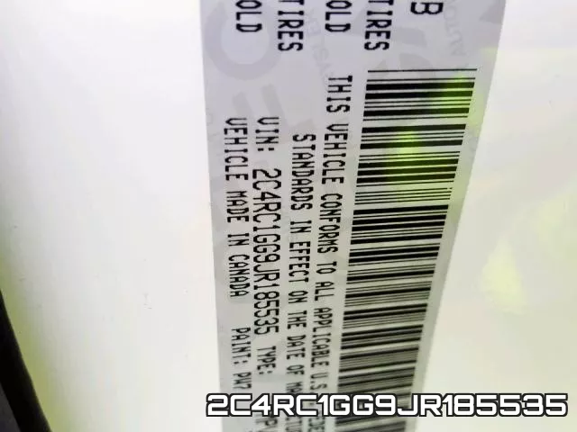 2C4RC1GG9JR185535 фото 2