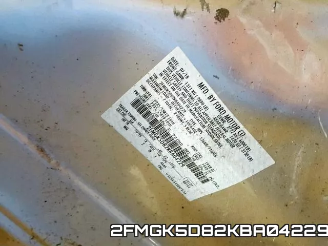 2FMGK5D82KBA04229 фото 2