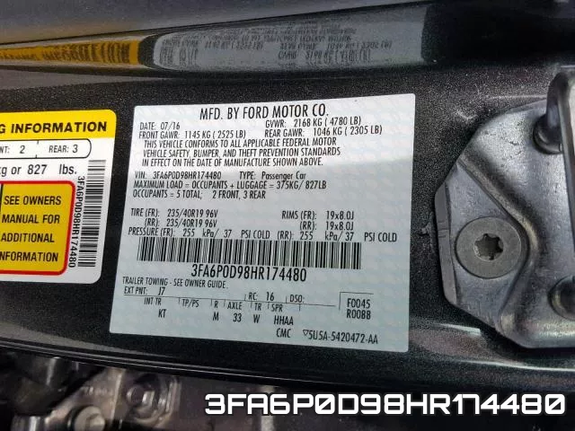 3FA6P0D98HR174480 фото 2