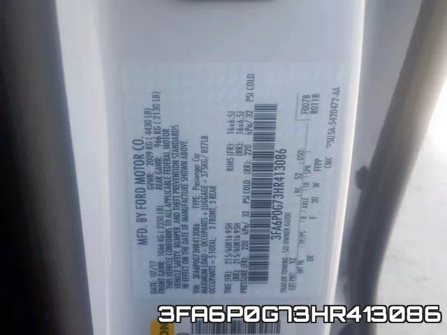 3FA6P0G73HR413086 фото 2