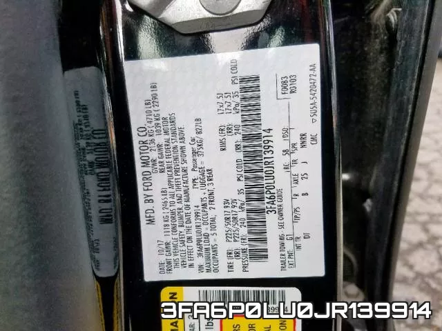 3FA6P0LU0JR139914 фото 2