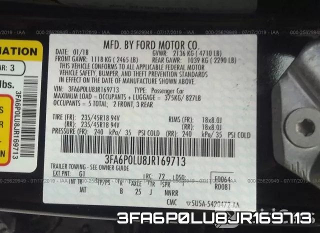 3FA6P0LU8JR169713 фото 10