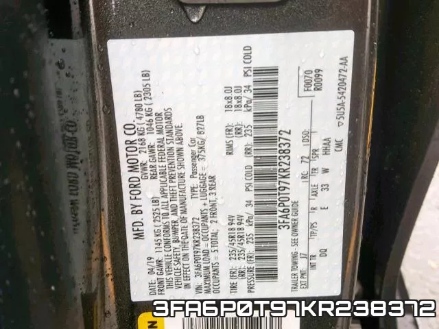 3FA6P0T97KR238372 фото 2