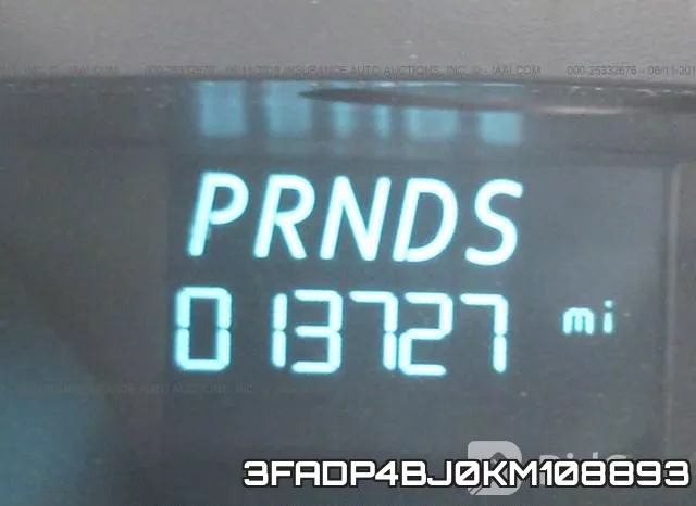 3FADP4BJ0KM108893 фото 8