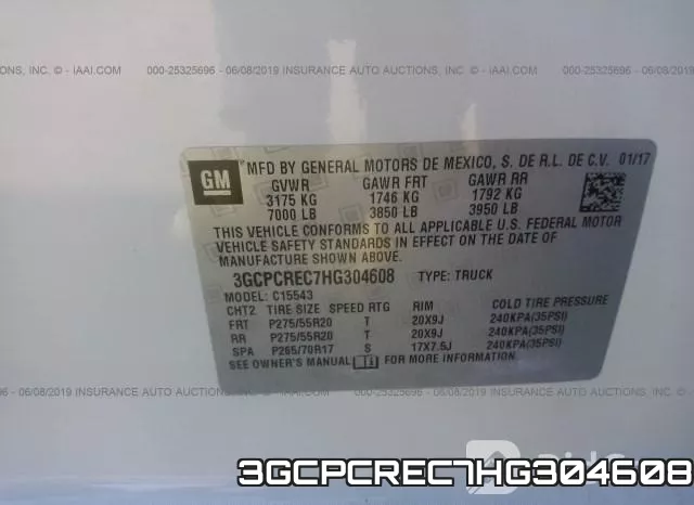 3GCPCREC7HG304608 фото 10