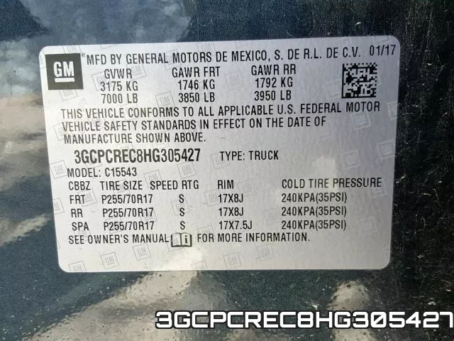 3GCPCREC8HG305427 фото 2