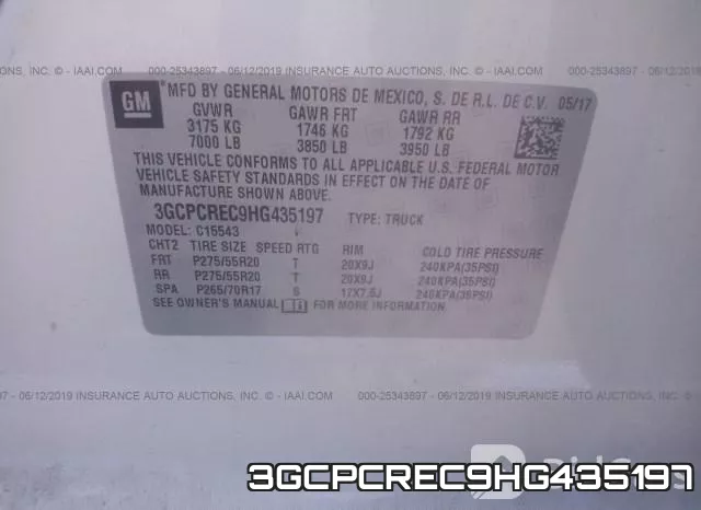 3GCPCREC9HG435197 фото 10