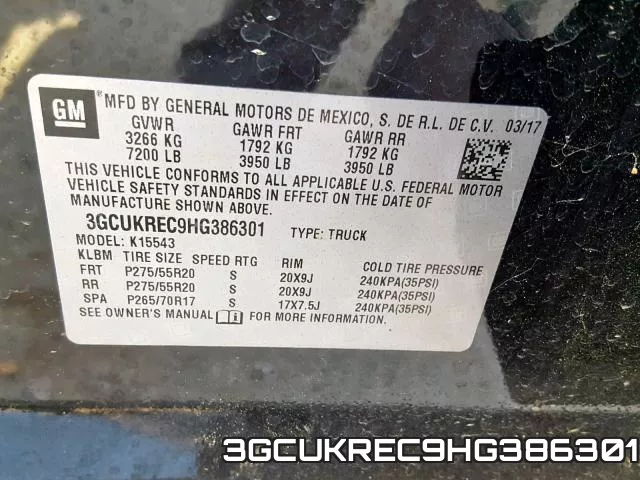 3GCUKREC9HG386301 фото 2